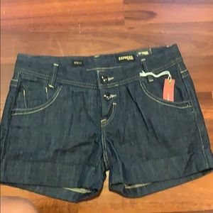 Express Stella dark blue jean shorts. Size 6 & 8